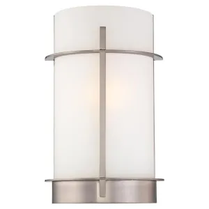 12 in. Wall Light Brushed Nickel finish
