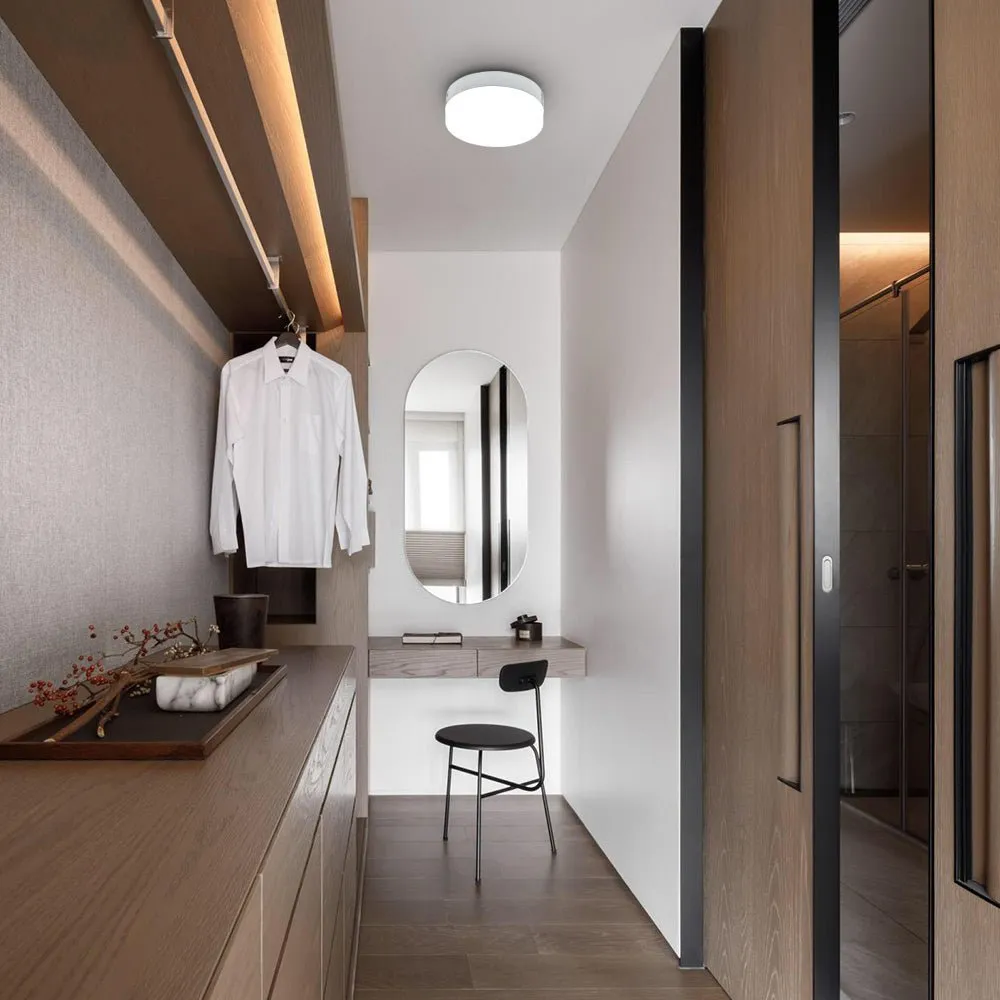 18W Dimmable Led Flush Mount Ceiling Light Fixture, Downlight Lamp With Remote Control
