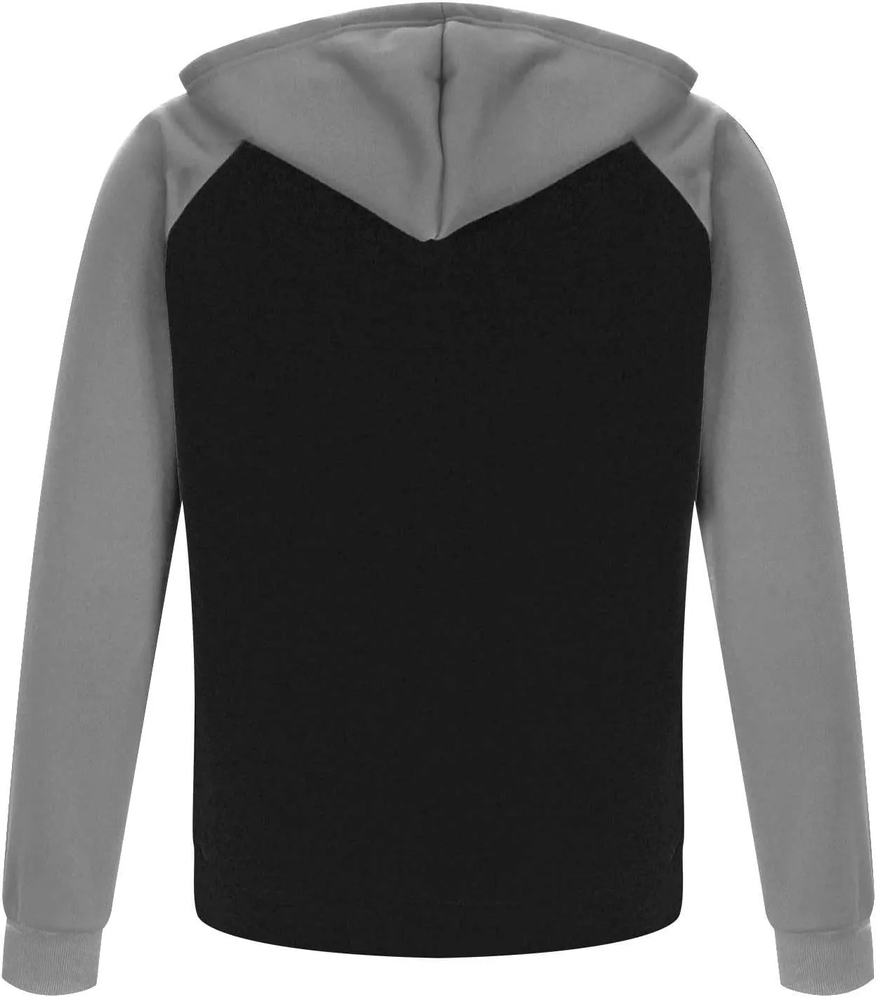 2 Pack Men's Novelty Color Block Hoodies Full Zip Track Jacket Casual Fleece Zipper Hoodie Hooded Sweatshirt