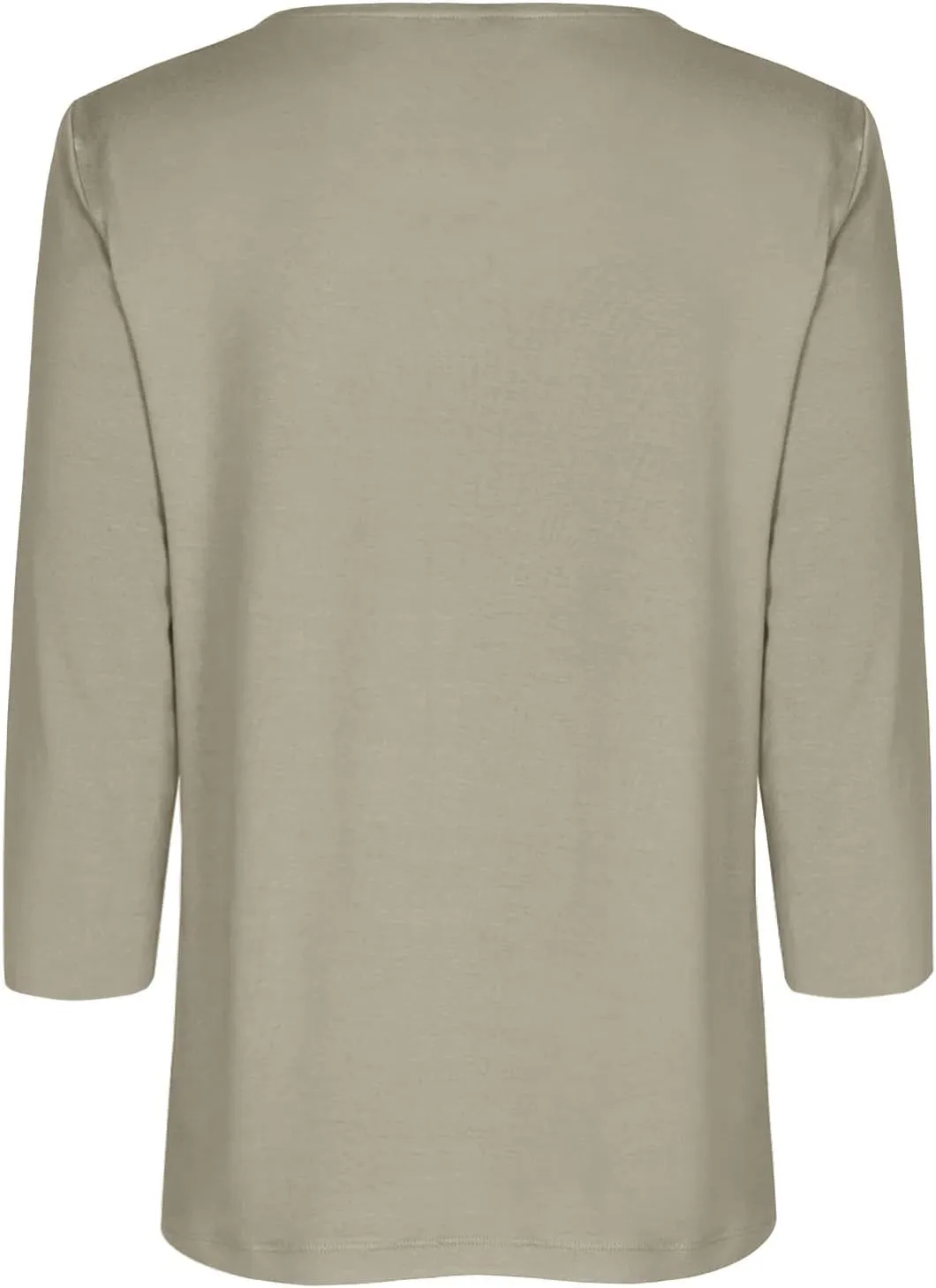 3/4 Length Sleeve Womens Tops Henley Crewneck Button Up T Shirts Dressy Casual Blouse Tunics 2024 Fall Trendy Clothes