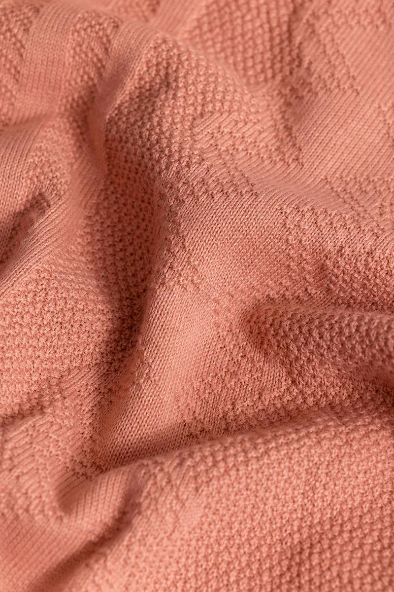Alpine Knitted Pink Polo T-Shirt