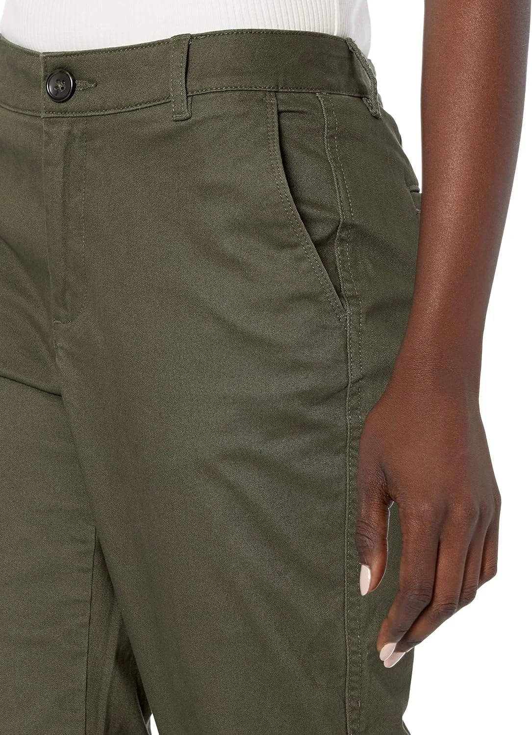 Amazon Essentials Women's Slim Fit, Straight Leg Stretch Twill Chino Pant