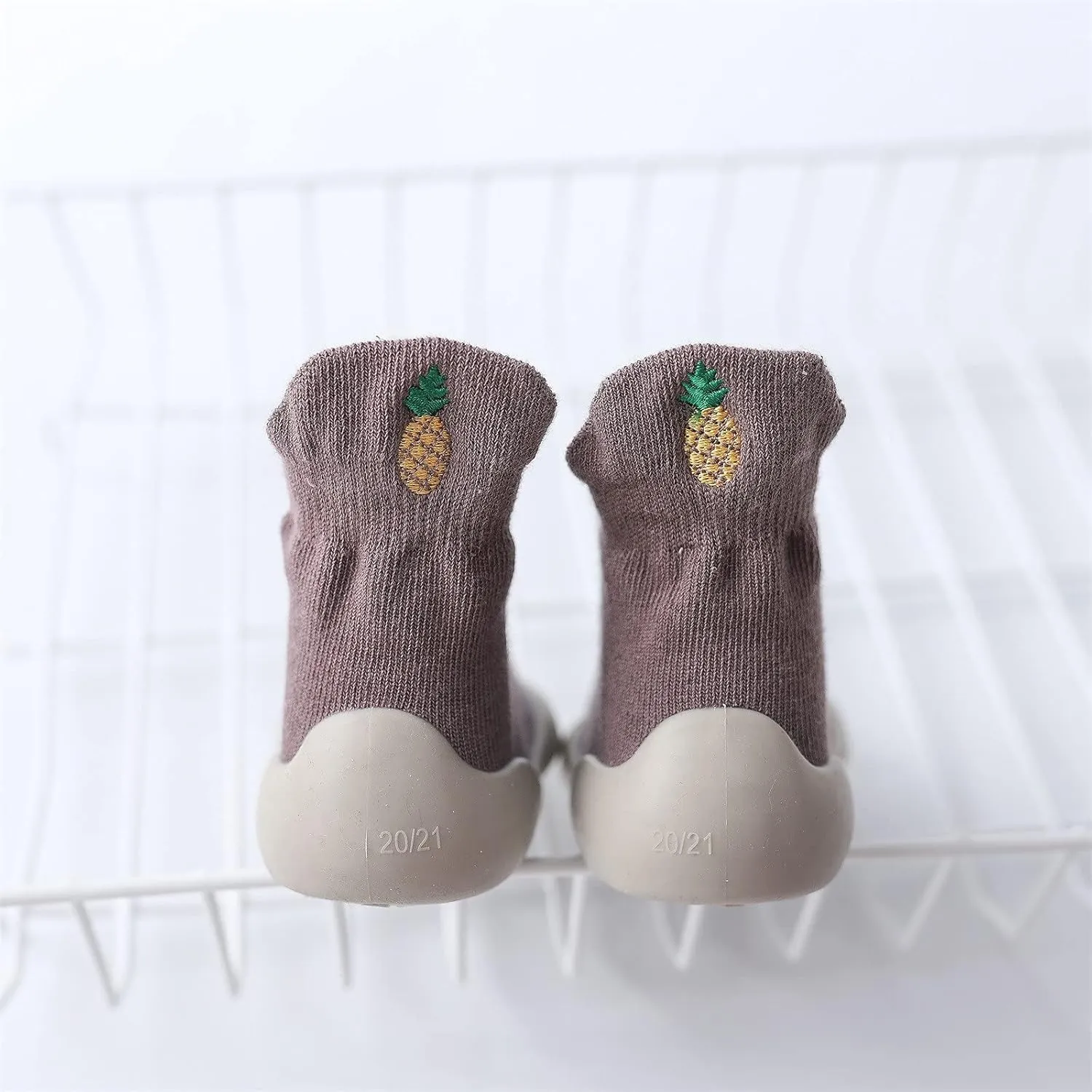 Baby Sock Shoes Children Toddler Autumn Winter Boys Girls Floor Sports Shoes Socks Shoes Flat White Shoes B