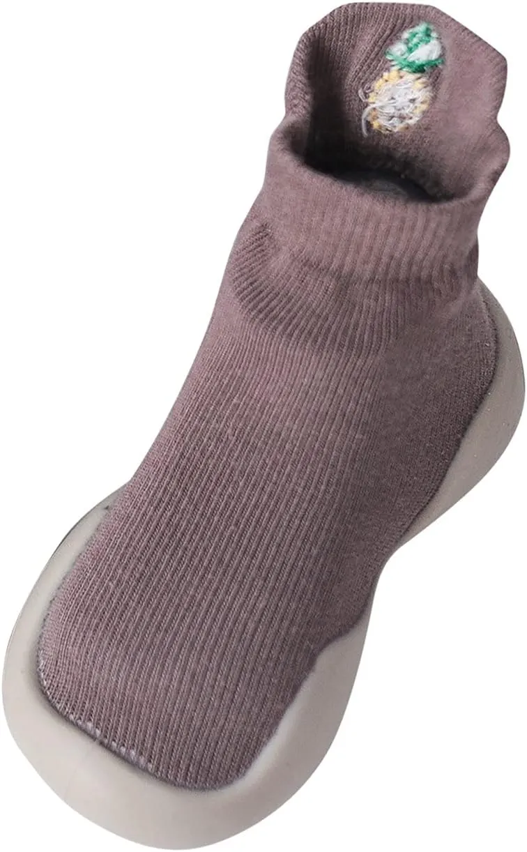 Baby Sock Shoes Children Toddler Autumn Winter Boys Girls Floor Sports Shoes Socks Shoes Flat White Shoes B