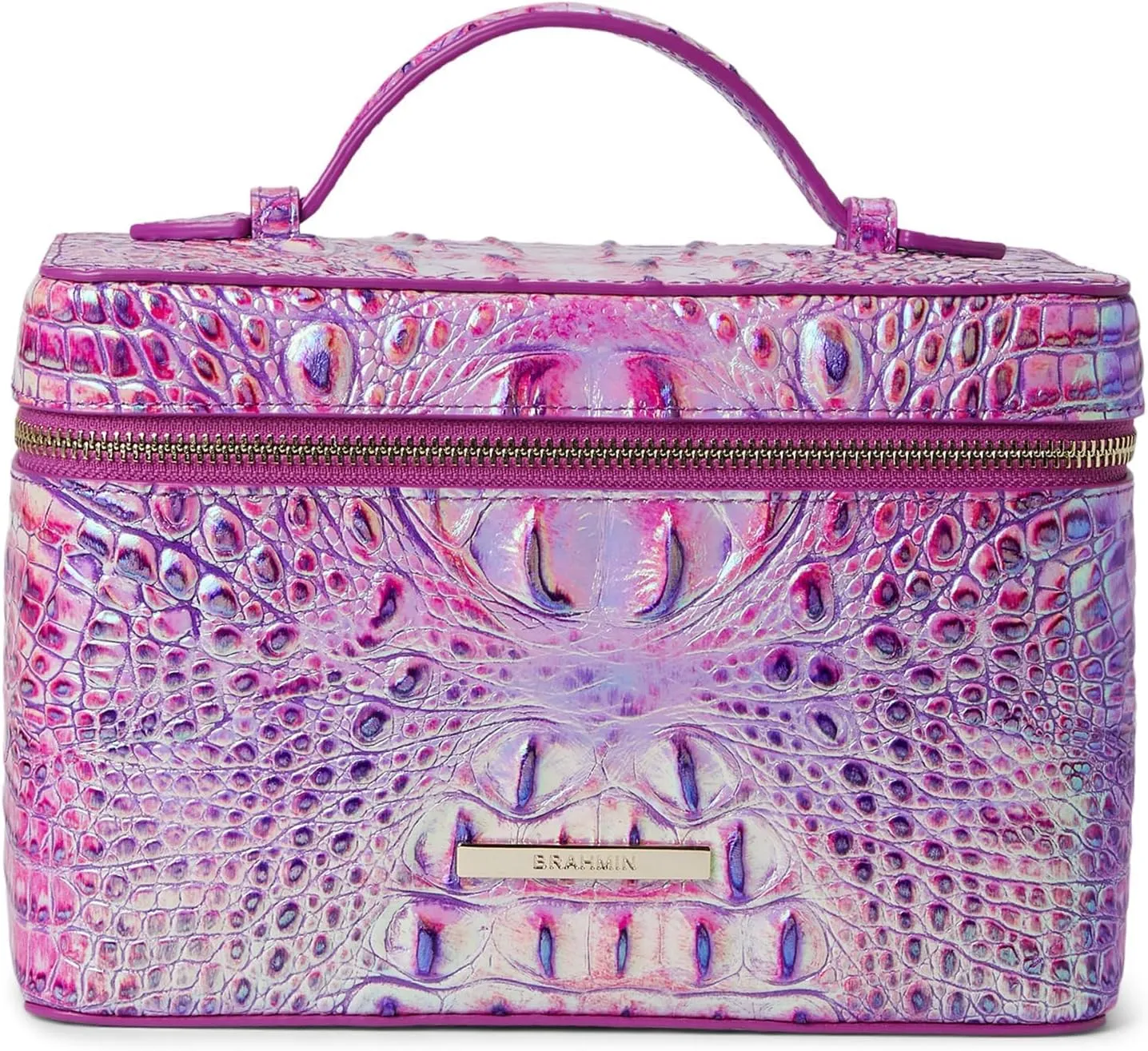 Brahmin Melbourne Charmaine Cosmetic Bag, Purple Iris
