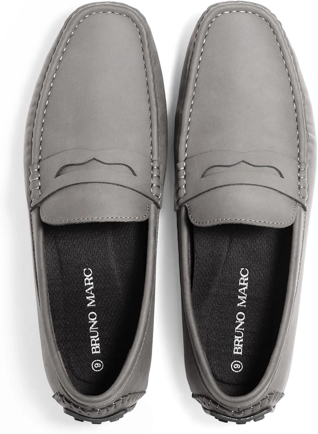 Bruno Marc Men's Slip-on Penny Loafer Suede Driving Shoes