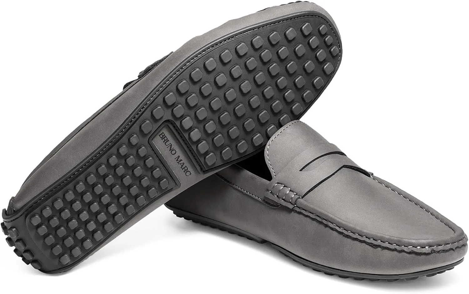 Bruno Marc Men's Slip-on Penny Loafer Suede Driving Shoes