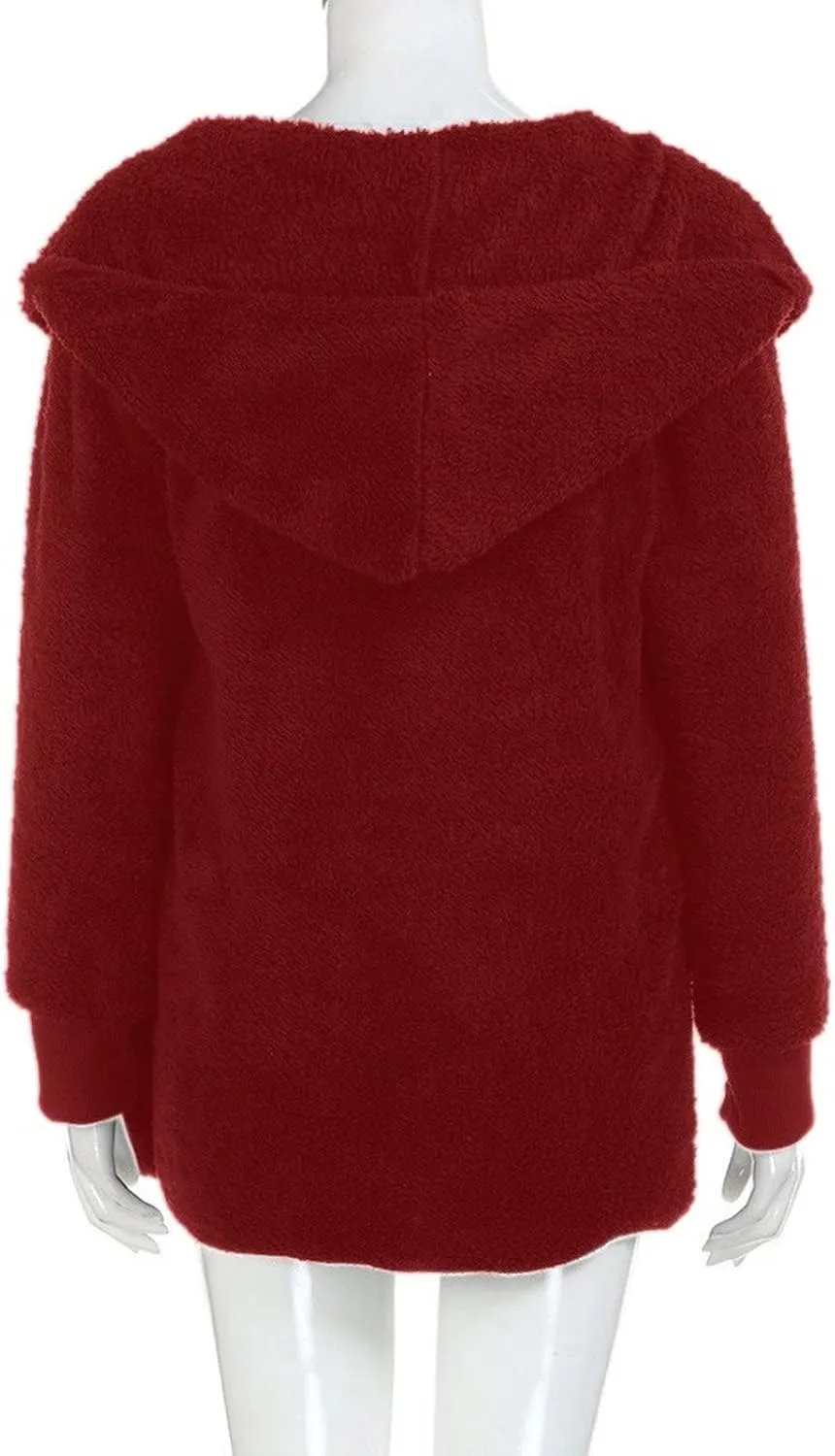 Cardigan for Women Winter Fashion Plus Size Long Fleece Jacket Casual Long Sleeve Open Front Coat Fuzzy Outerwear