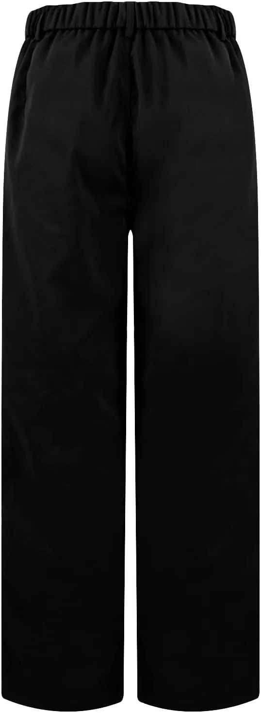 Cargo Pants Women Zip Front Parachute Pants Baggy Wide Leg Pant with Pocket Y2K Straight Leg Chinos Pant