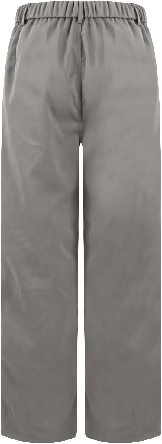 Cargo Pants Women Zip Front Parachute Pants Baggy Wide Leg Pant with Pocket Y2K Straight Leg Chinos Pant