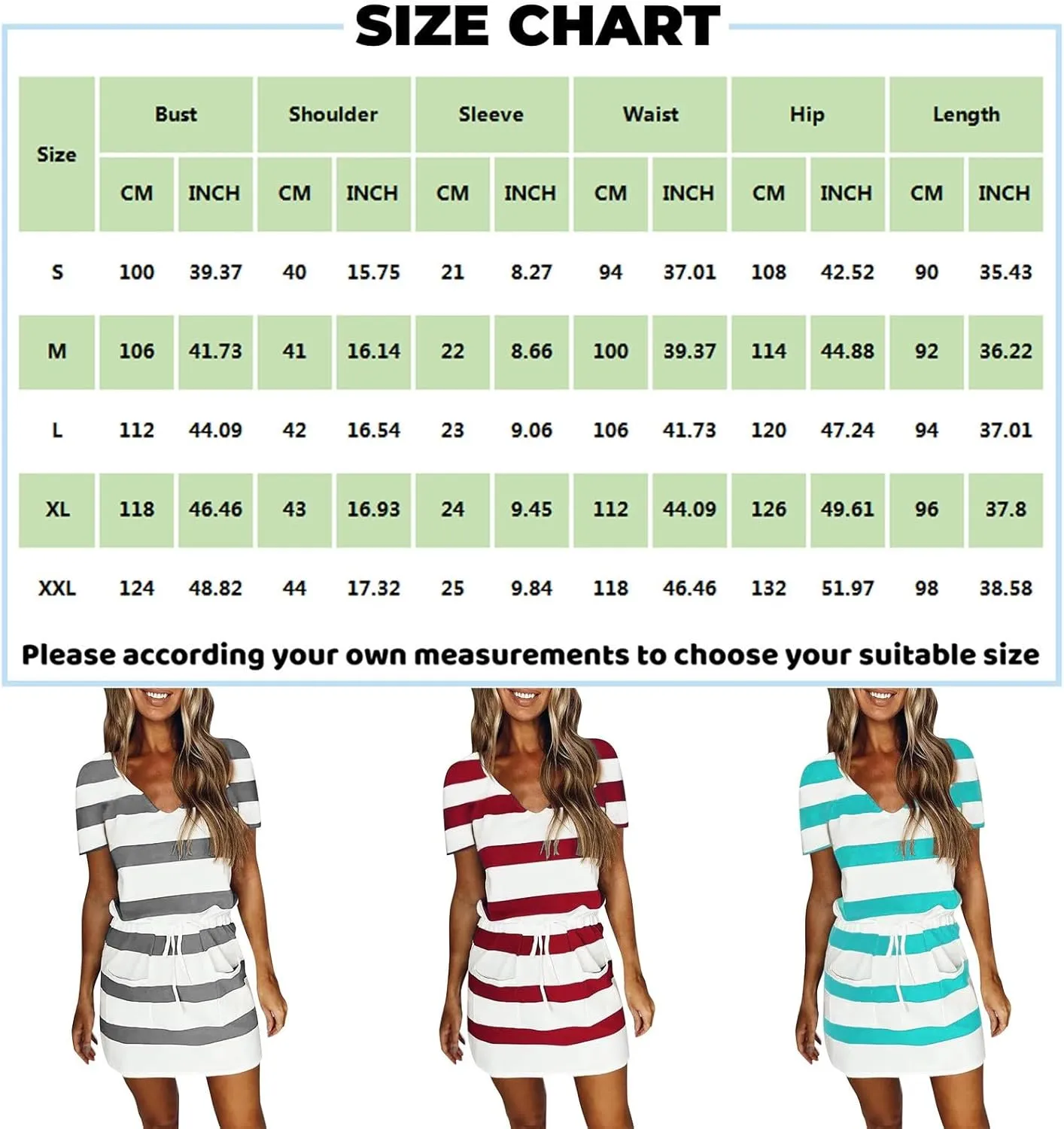 Casual Dresses for Women Short Sleeve Tie Waist Striped Mini Tshirt Dress Cute Summer Beach Sun Dresses with Pockets