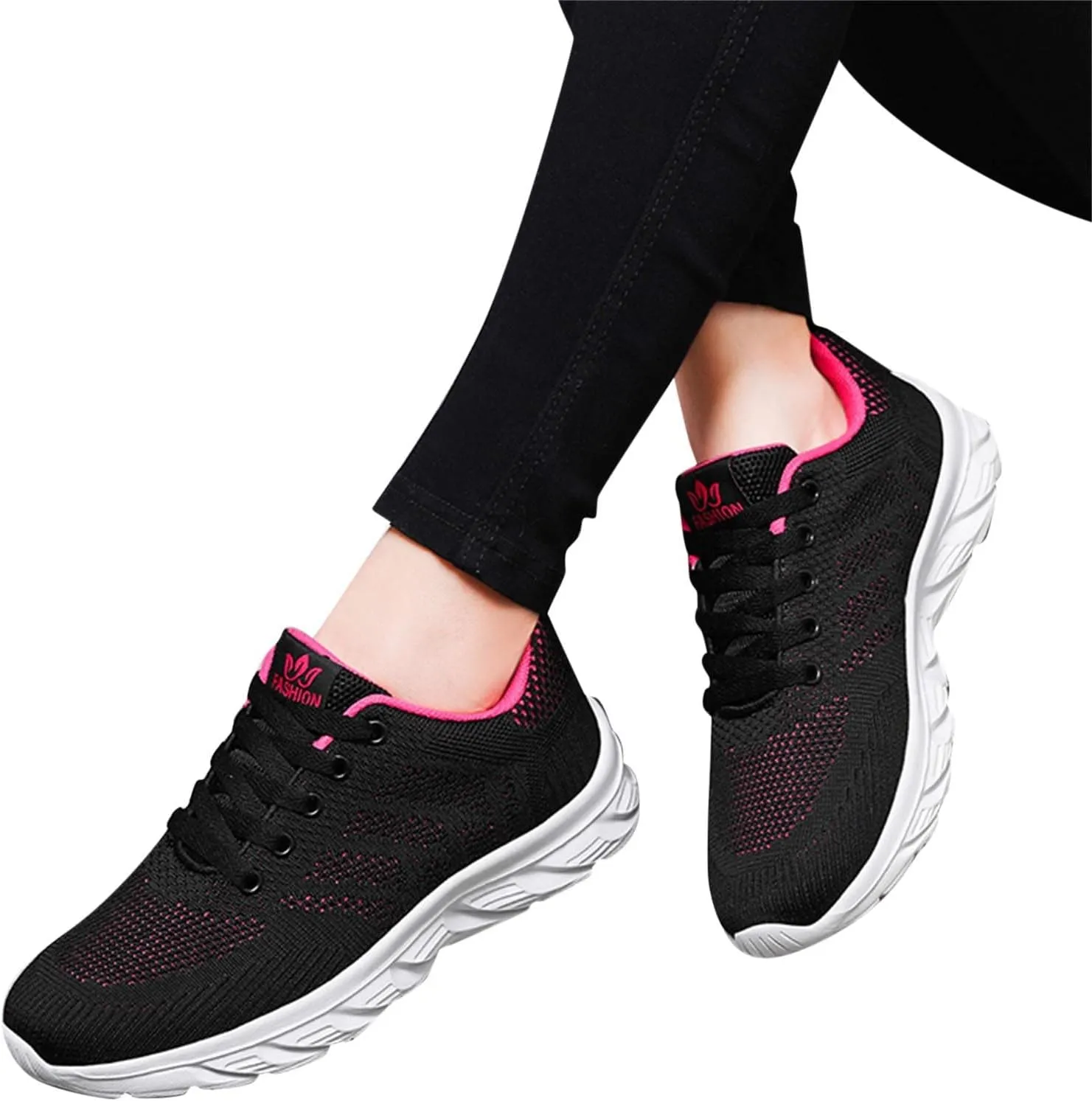 Cathalem Sneakers for Women Comfort Breathable Workout Walking Shoes Non Slip Running Tennis Shoes Gym Fashion Sneakers