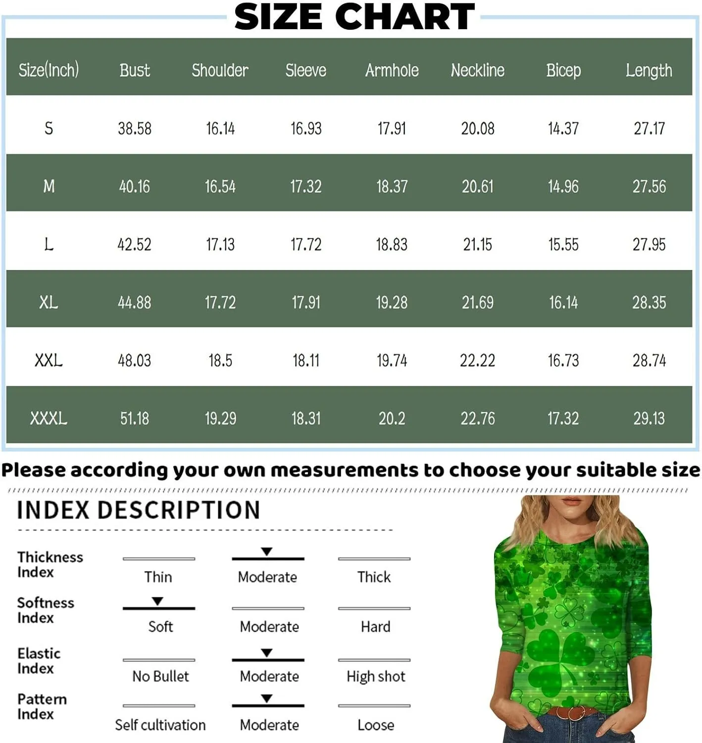 COTECRAM Womens Casual 3/4 Lenght Sleeve Tops Trendy Loose Shirts Crewneck Printed Cute Blouse Graphic Tees Tunics