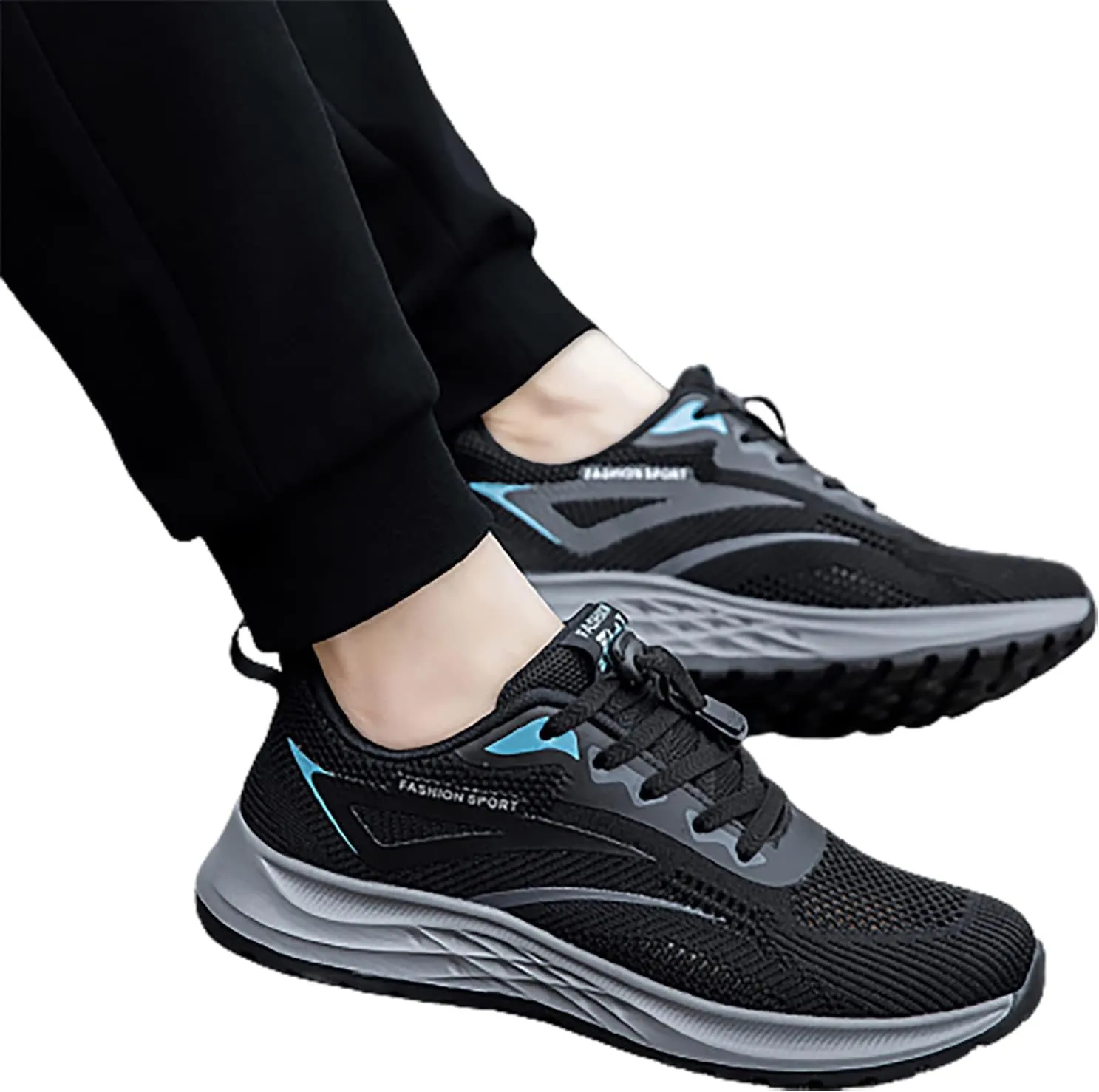 Couple Men's Spring and Summer New Non Slip Walking Fashion Light Shoes Middle and Elderly Mens Sneaker Boot Hiking