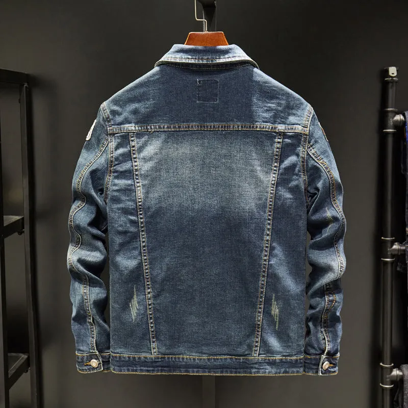 Denim Jackets - Solid Color Denim Jacket Series Casual Super Cool Denim Jacket