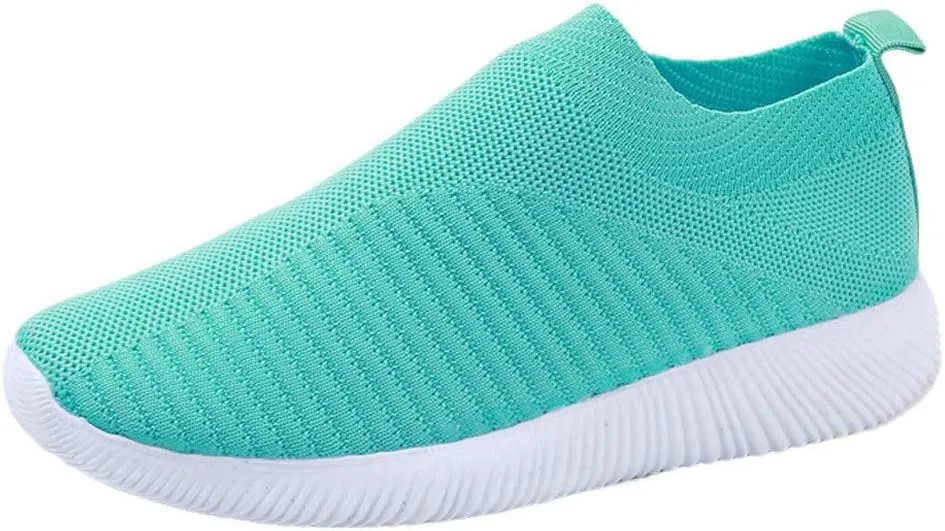 Dheva-C Women's Orthopedic Slip on Sneakers, Mesh Up Stretch Platform Workout Shoes Sneakers, Comfortable Casual Fashion Sneaker Walking Shoes