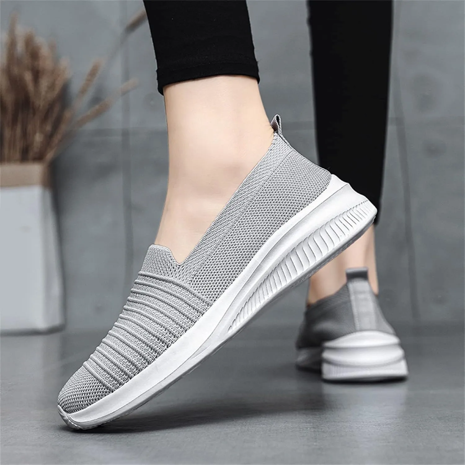 Dheva-C Women's Orthopedic Sneakers Slip on Walking Shoes for Women Mesh Up Stretch Platform Sneakers Fashion Sneaker Walking Shoes Ladies Running Shoes Athletic Mesh Fashion Sneakers