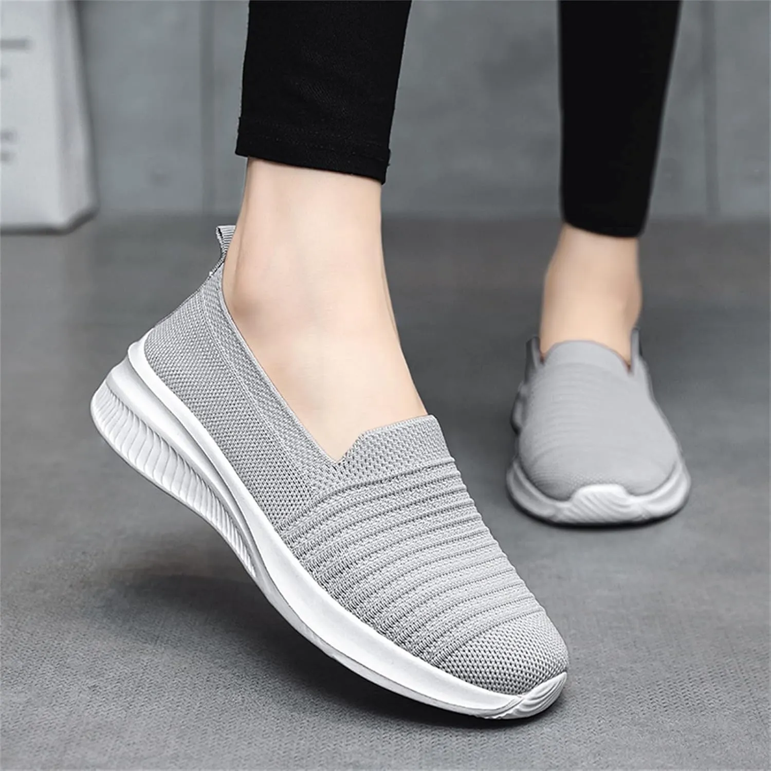 Dheva-C Women's Orthopedic Sneakers Slip on Walking Shoes for Women Mesh Up Stretch Platform Sneakers Fashion Sneaker Walking Shoes Ladies Running Shoes Athletic Mesh Fashion Sneakers