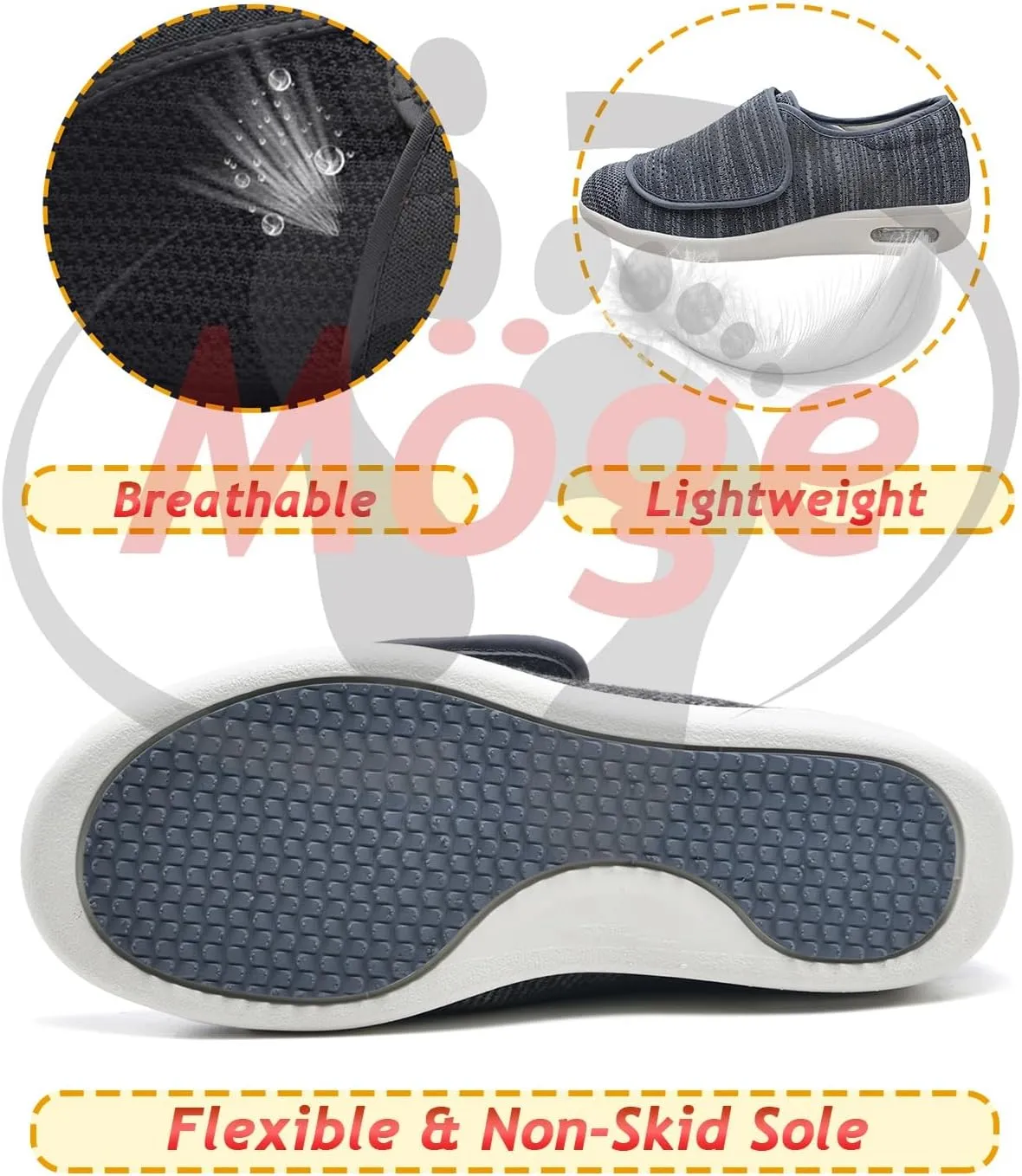 Extra Extra Wide Mens Trainers Mens Extra Wide Fit Trainers Comfortable Walking Shoes Breathable Running Sneakers for Plantar Fasciitis Flat Feet