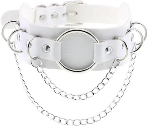 eYLun Women Punk Leather Necklaces Collar Choker Chain Rivet Rock Adjustable Collar Necklaces