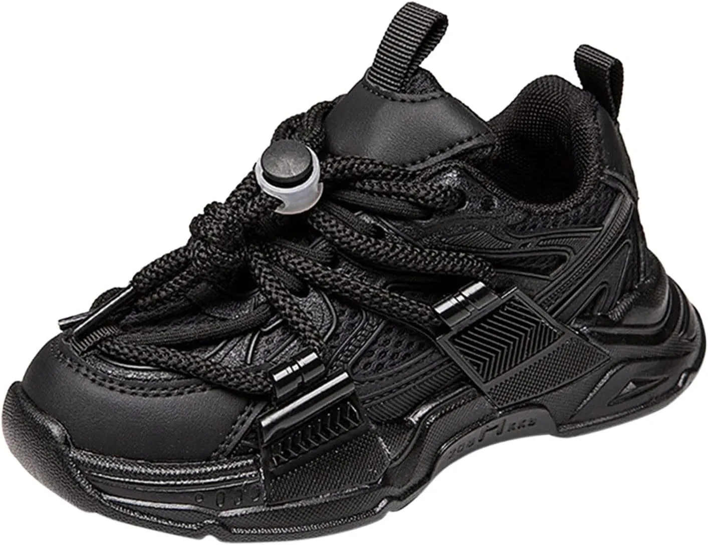 Fashion Spring Summer Children Sports Shoes Thick Soles Non Slip Breathable Run Comfortable Solid Kids Shoes Size 4