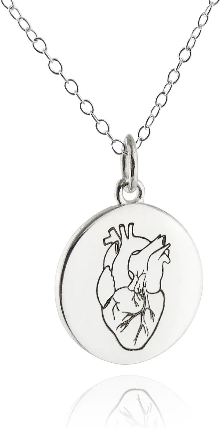 FashionJunkie4Life Love Pendant Necklaces with 18" Chain | Sterling Silver Heart Necklaces for Women