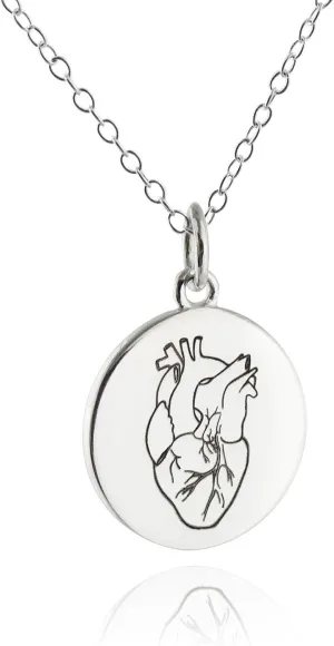 FashionJunkie4Life Love Pendant Necklaces with 18" Chain | Sterling Silver Heart Necklaces for Women