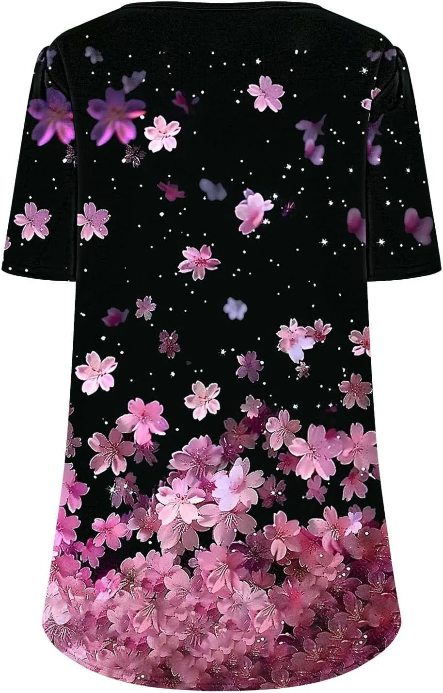 Floral Tops for Women Short Sleeve Crew Neck Casual Tops Trendy Boho Blouses Tshirt Loose Fit Tunic Hawaiian Shirts
