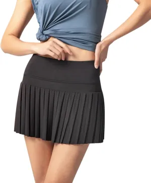 Flowy Skirts for Women Sports Tennis High Elastic Waist Pleated Trendy Athletic Shorts Skirt with Liner Yoga Clothes