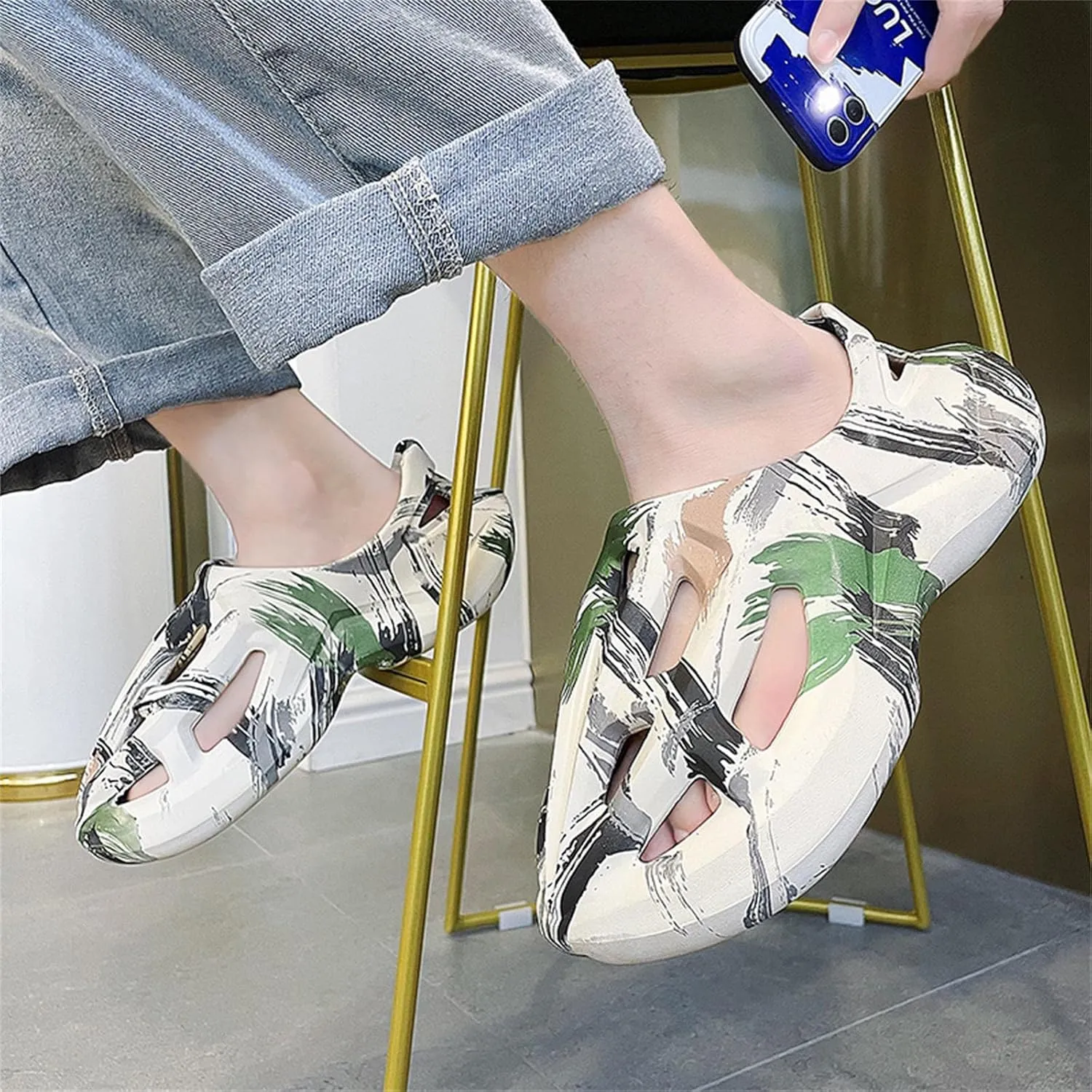Foam Runner Sneakers, Women's & Men's Pillow Lightweight Cloud Shoes - Non-Slip, Breathable, Soft Fashion Sandals