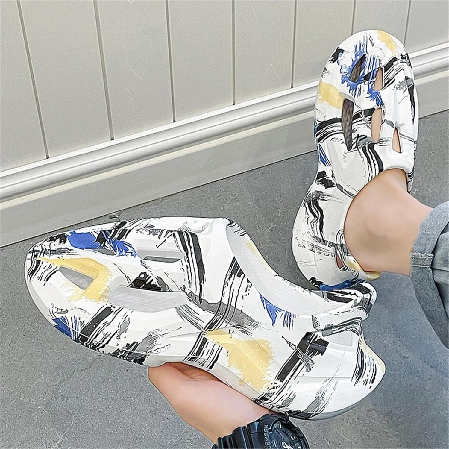 Foam Runner Sneakers, Women's & Men's Pillow Lightweight Cloud Shoes - Non-Slip, Breathable, Soft Fashion Sandals