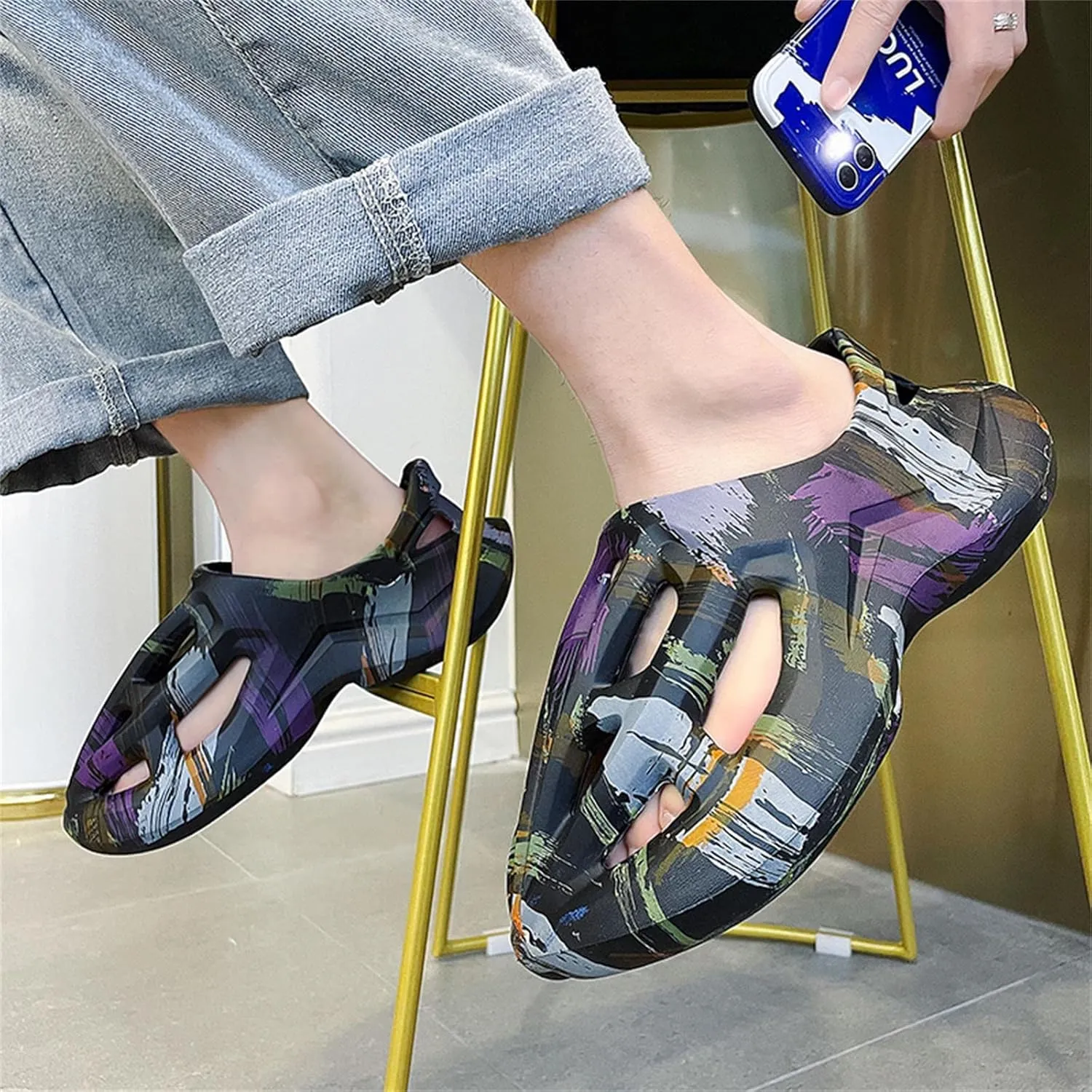 Foam Runner Sneakers, Women's & Men's Pillow Lightweight Cloud Shoes - Non-Slip, Breathable, Soft Fashion Sandals
