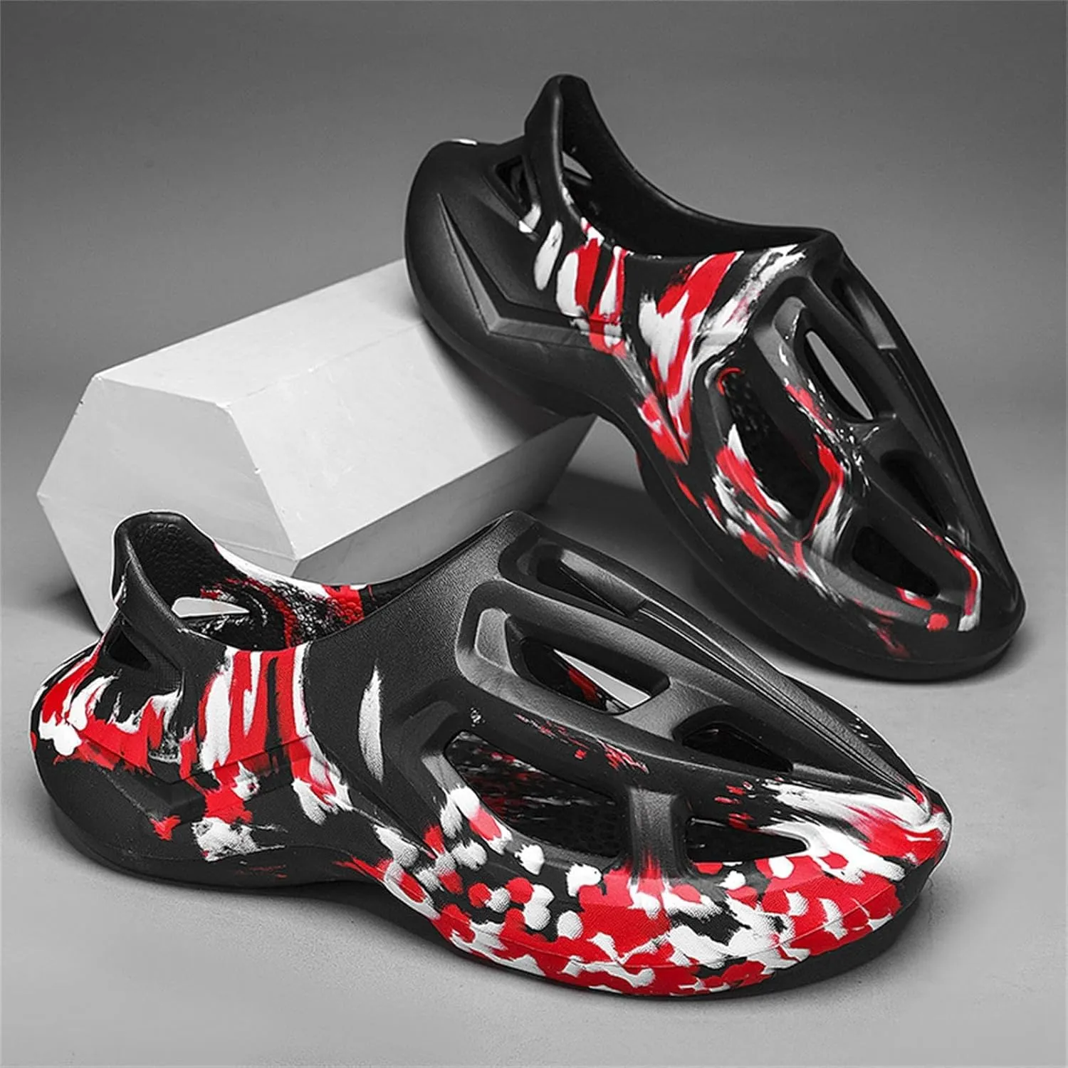 Foam Runner Sneakers, Women's & Men's Pillow Lightweight Cloud Shoes - Non-Slip, Breathable, Soft Fashion Sandals