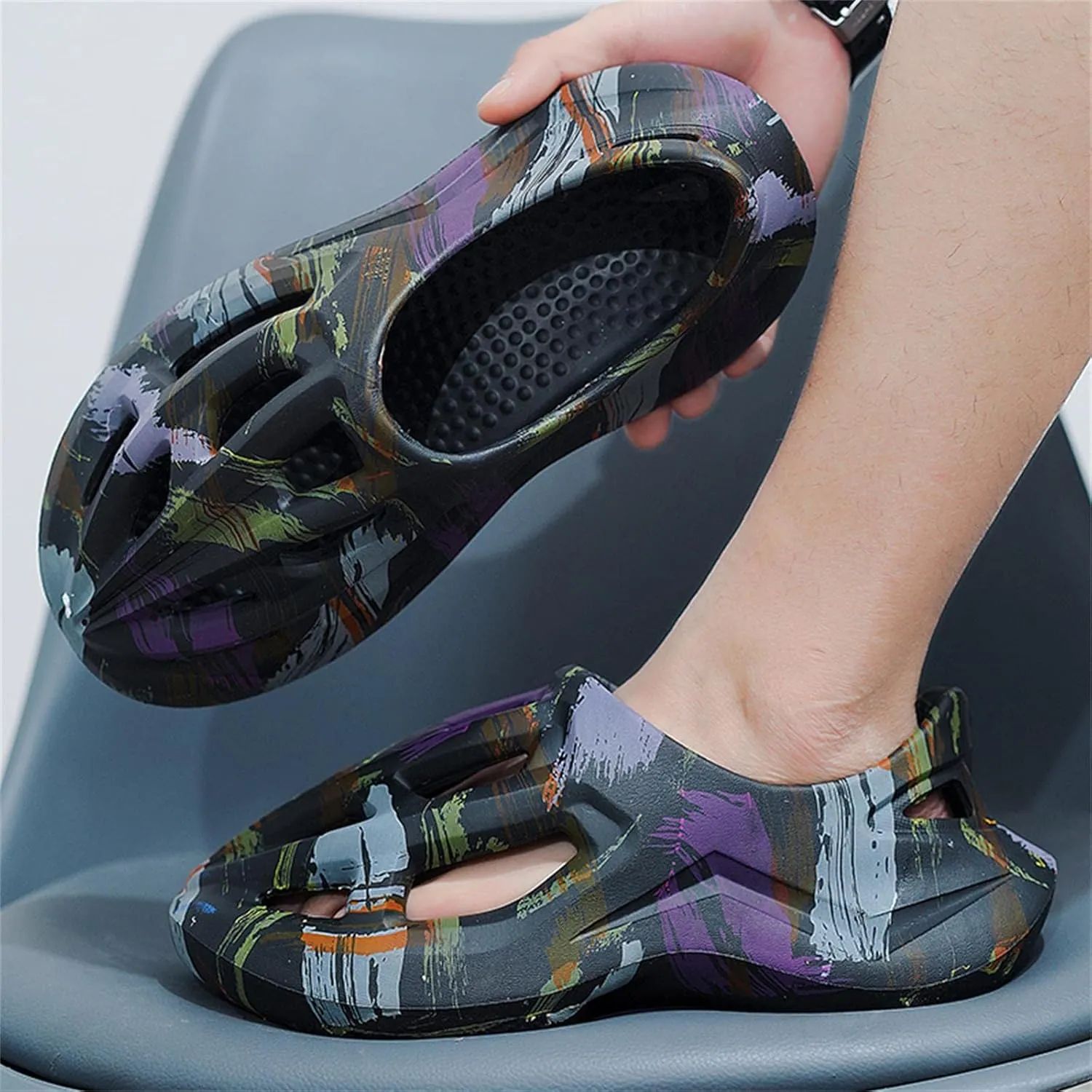Foam Runner Sneakers, Women's & Men's Pillow Lightweight Cloud Shoes - Non-Slip, Breathable, Soft Fashion Sandals