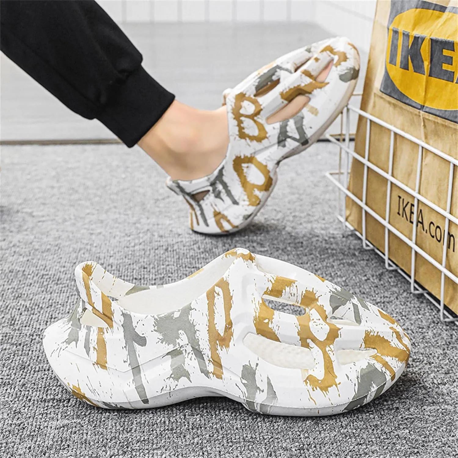 Foam Runner Sneakers, Women's & Men's Pillow Lightweight Cloud Shoes - Non-Slip, Breathable, Soft Fashion Sandals