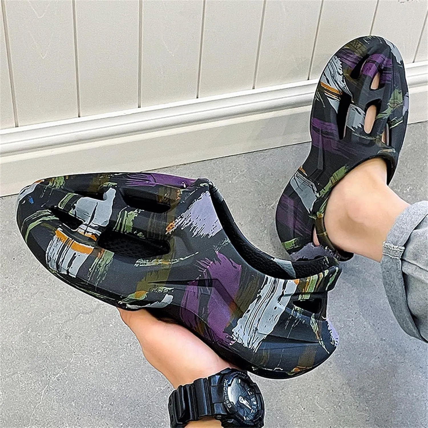 Foam Runner Sneakers, Women's & Men's Pillow Lightweight Cloud Shoes - Non-Slip, Breathable, Soft Fashion Sandals