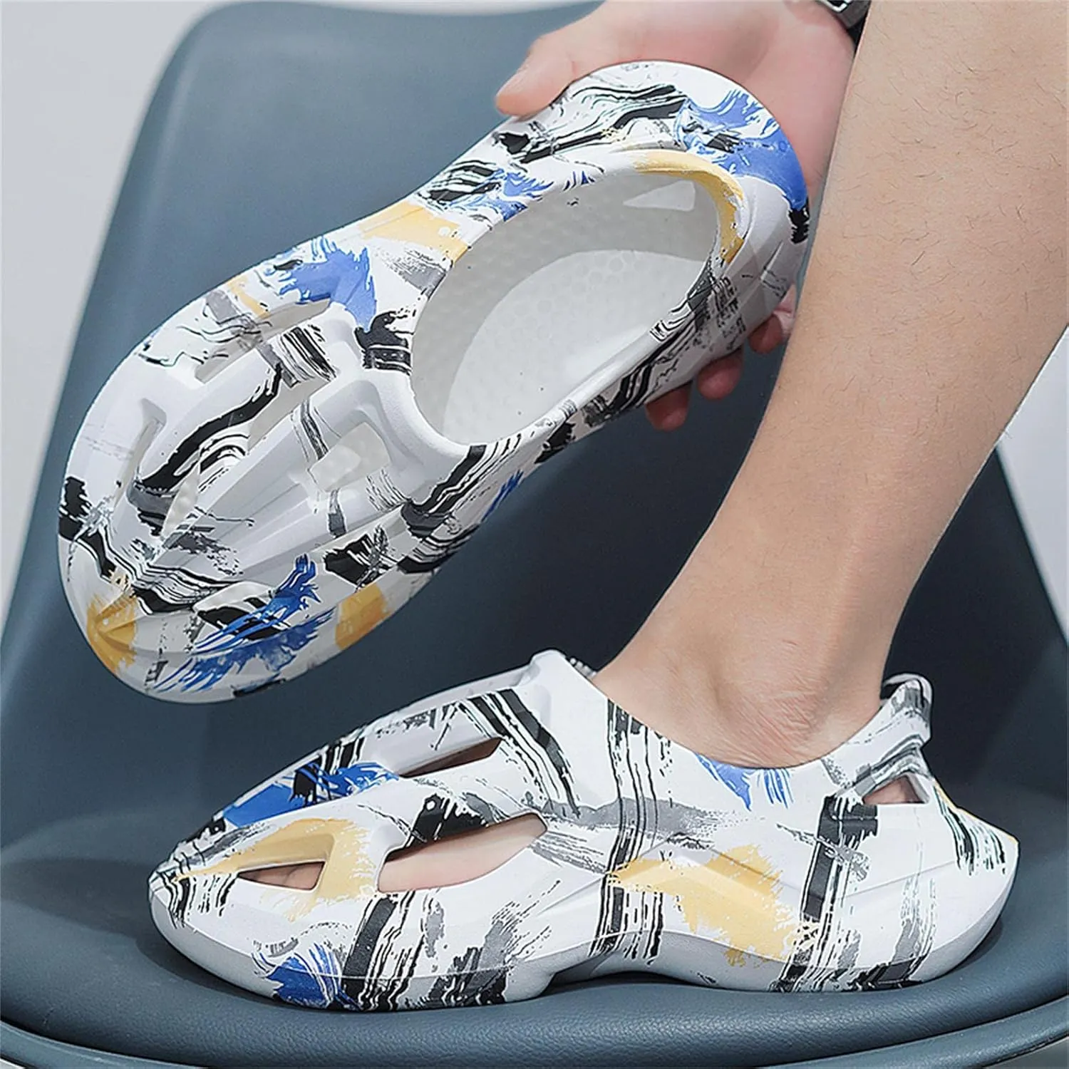 Foam Runner Sneakers, Women's & Men's Pillow Lightweight Cloud Shoes - Non-Slip, Breathable, Soft Fashion Sandals