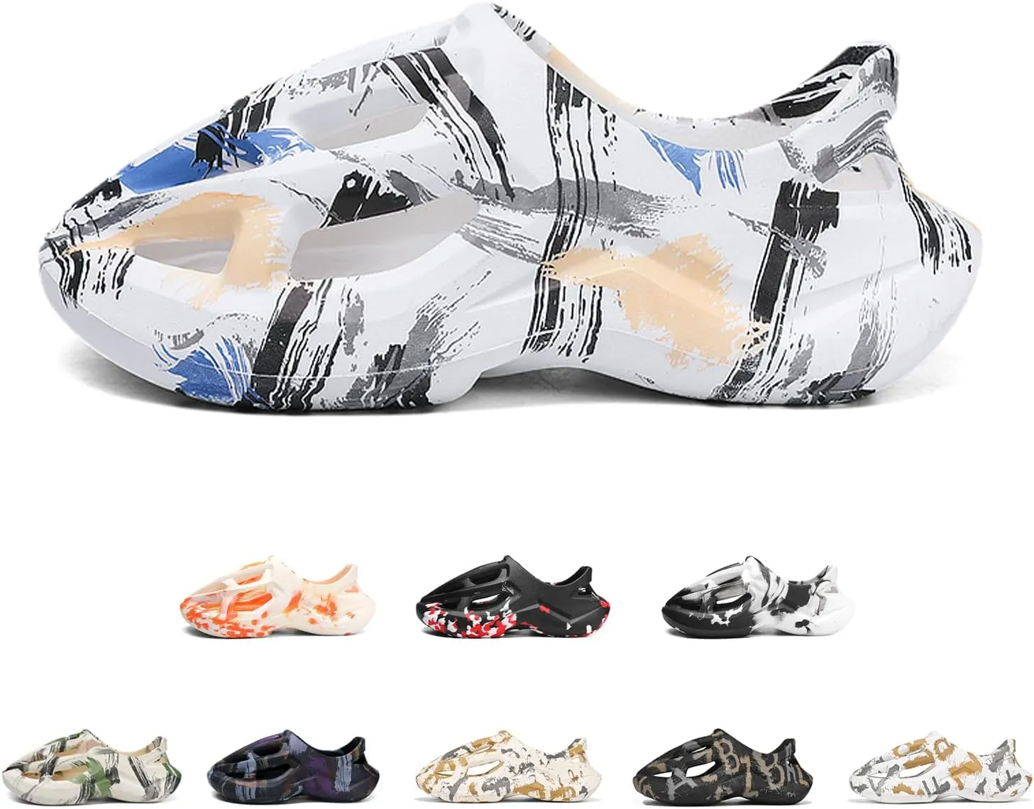 Foam Runner Sneakers, Women's & Men's Pillow Lightweight Cloud Shoes - Non-Slip, Breathable, Soft Fashion Sandals