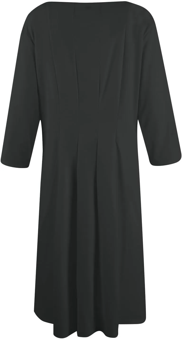 Formal Dresses for Women Casual Swing Midi Pleated A Line 3/4 Sleeve Summer
