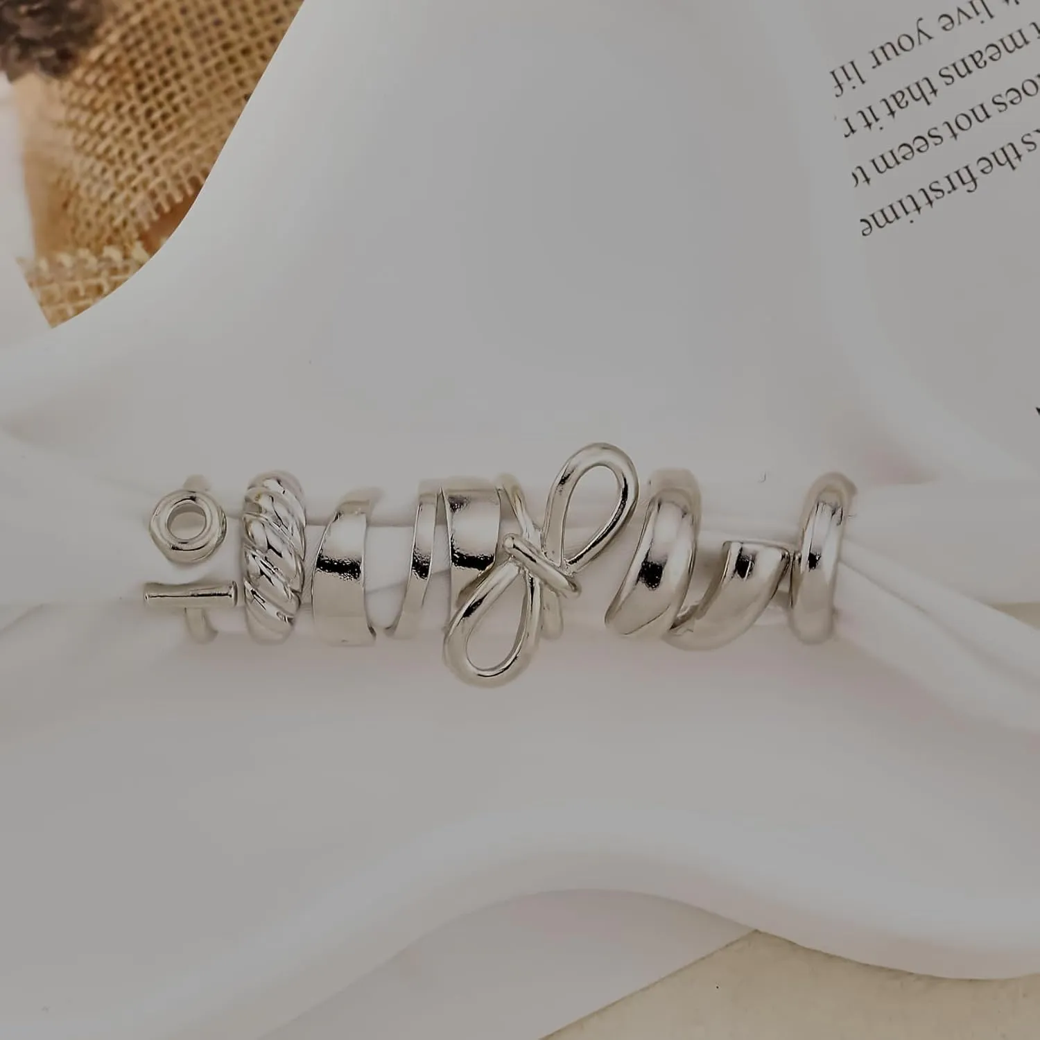 Gold Chunky Rings Set for Women - Stackable Knuckle Ring, Minimalist Finger Ring, Statement Thumb Ring - Jewelry Birthday Gifts for Teen Girls
