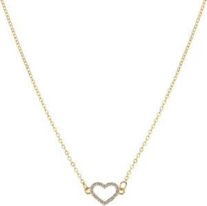 Gold Heart Necklaces for Women Cute Tiny Heart Pendant Choker Necklaces Dainty Love Heart Chain Necklaces Trendy Minimalist Jewelry Gifts for Women