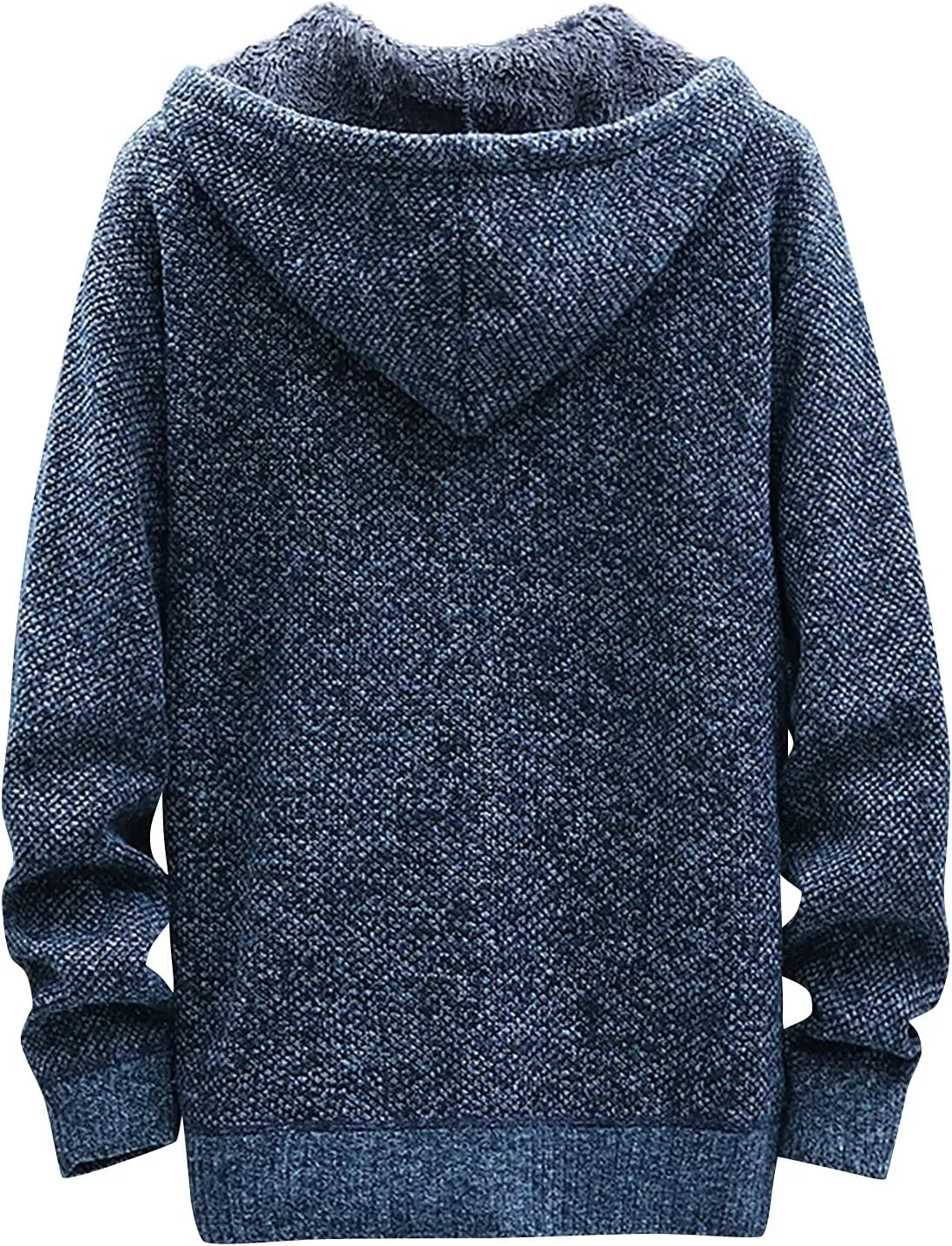 Graphic Hoodies for Men Fall and Winter Casual Sweater Jacket Warm Knit Sweater Hooded Hoodie