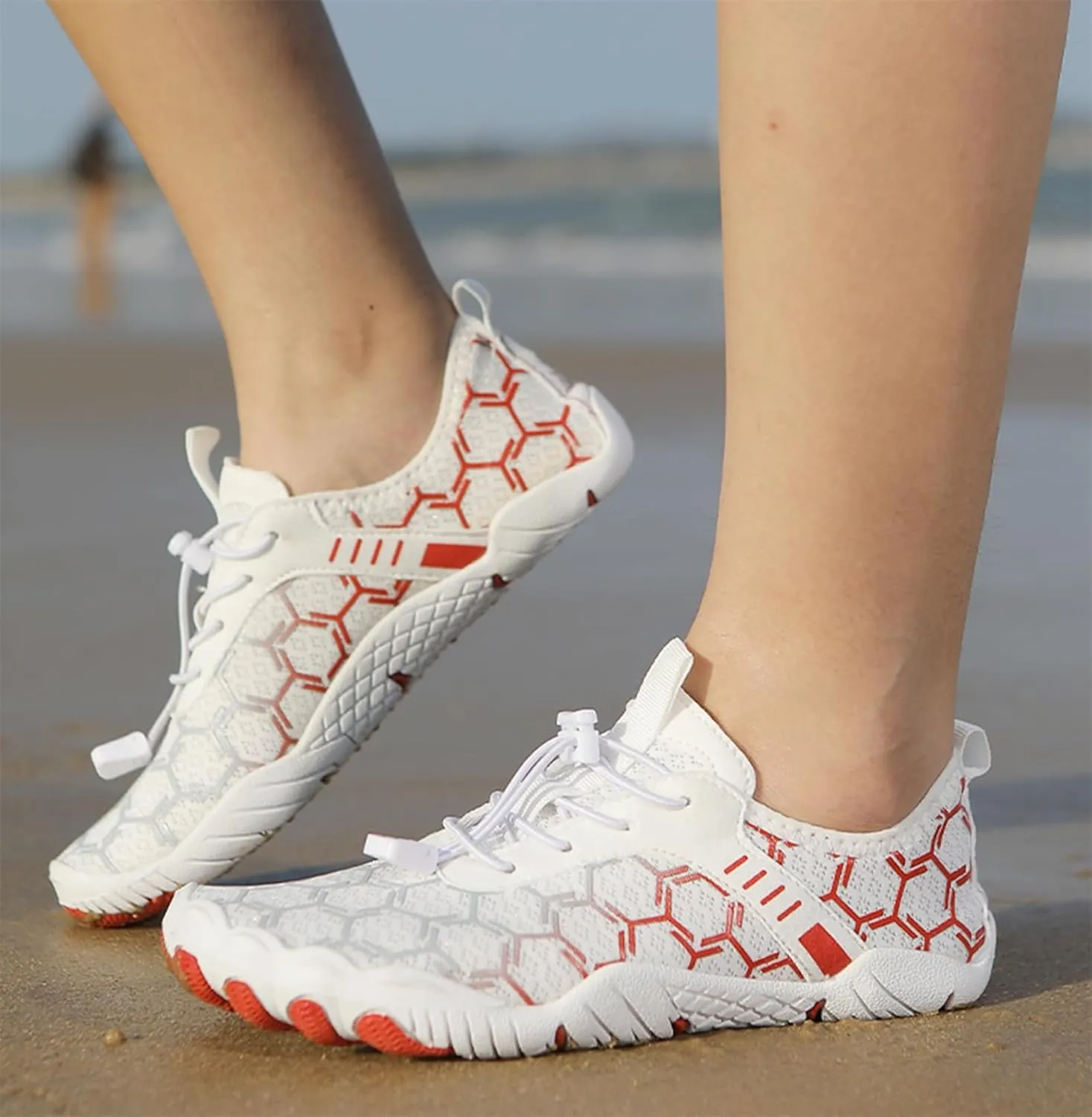 Grounded Footwear for Women Hike Barefoot Shoes Women Wide Toe Box Comfortable Water Shoes Lightweight Breathable Casual Hiking Sneakers Quick Dry Fashion Sneakers for Walking, Running, Gym Athletic