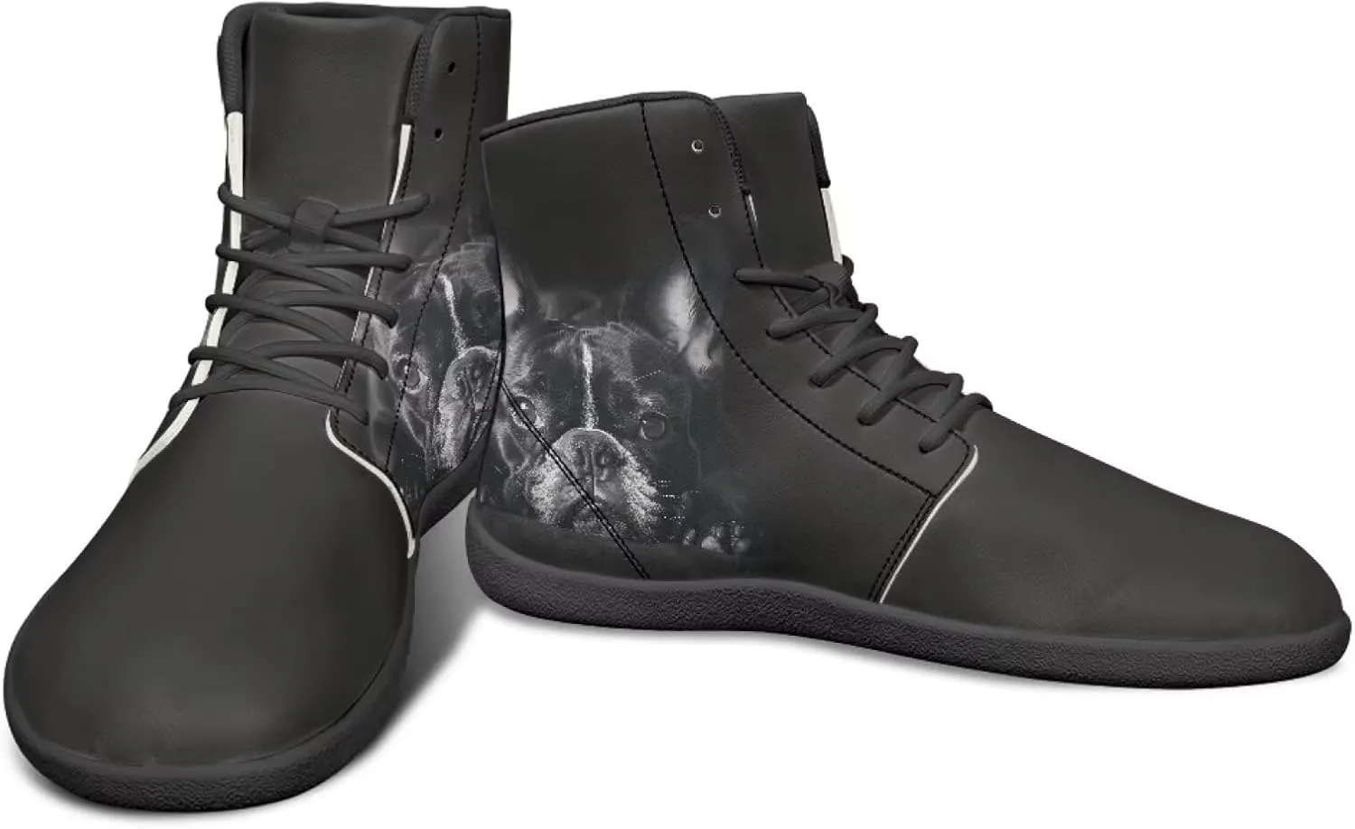 High Top Animal Design Zero-Drop Barefoot Shoes, Wide Toe Shoes for Men - Rubber Sole Running Shoes
