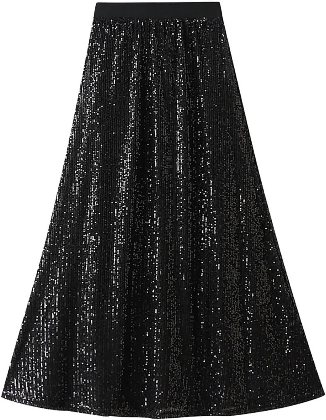 High Waisted Skirts for Women Women's Long Maxi Sequin Skirt Wedding A Line Skirt Bridesmaid Skirt