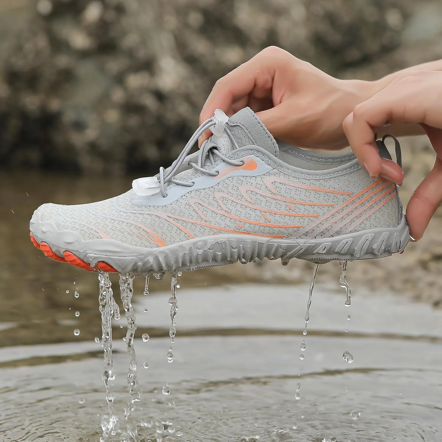 Hike Barefoot Shoes Footwear Women Men Pro Barefoot Shoes Wide Toe Box Athletic Hiking Shoes, Breathable Non-Slip Quick Dry Trail Running Shoes