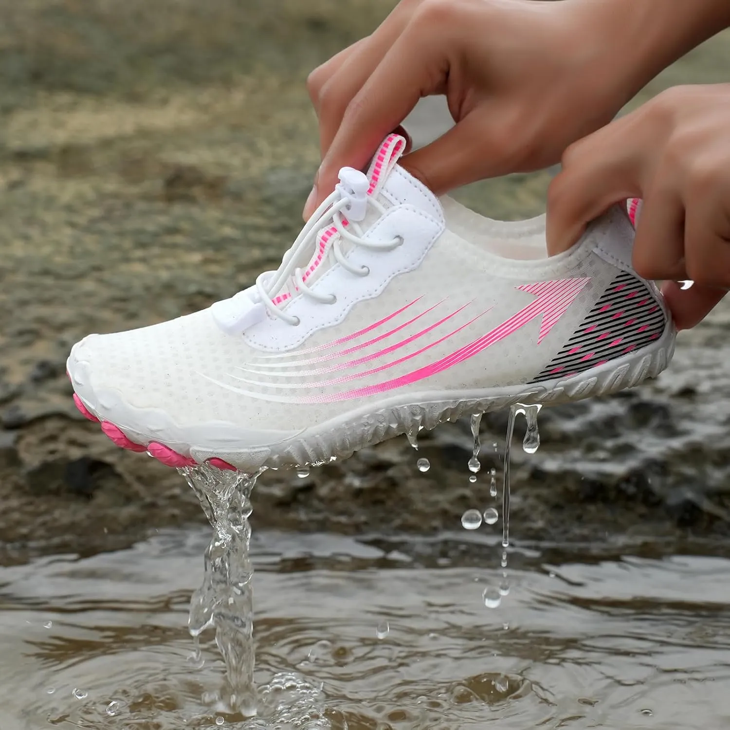 Hike Barefoot Shoes for Womens Mens Footwear Pro Barefoot Shoes, Wide Toe Box Healthy & Non-Slip Breathable Footwear for Women Surf Beach Walking Hiking Shoes