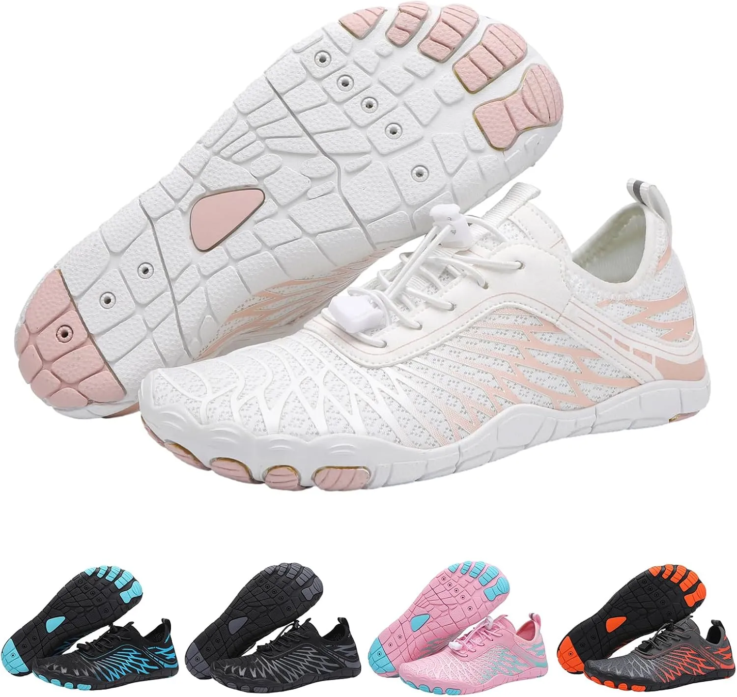 Hike Barefoot Shoes Unisex Waterproof Water Shoes Athletic Jogging Sneakers Gym Workout Footwear with Non-Slip Sole