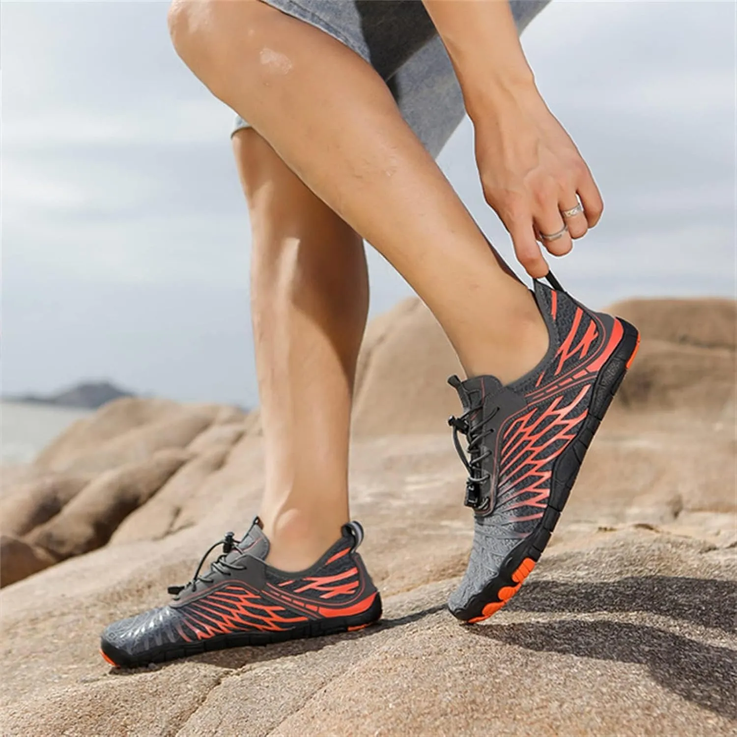 Hiking Barefoot Shoes Wide Toe Water Boots Sneakers Athletic Footwear Trainer for Men/Women Unisex Hike Waterproof Non-Slip 2025 New Comfortable Shoe Box Breathable
