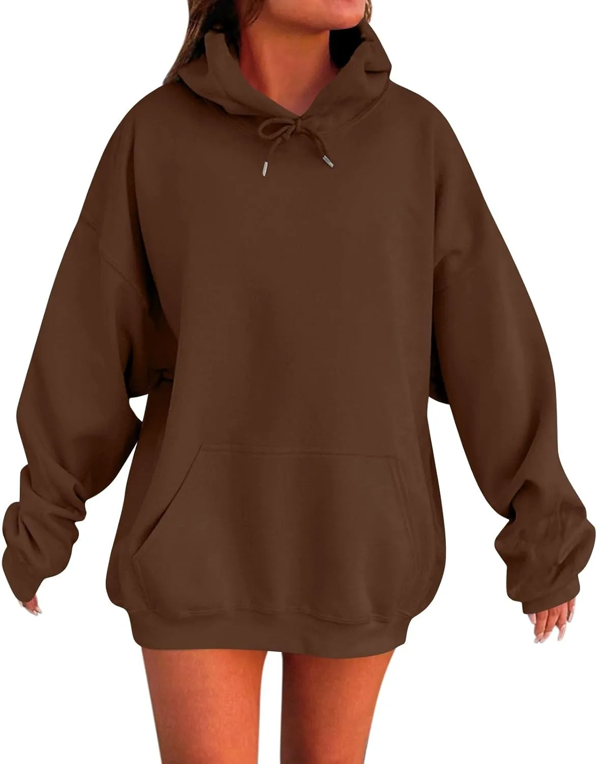 Hoodies for Women Oversized Fleece Hoodies Comfort Long Sleeve Basic Pullover Sweatshirt Casual Fall Sweatshirts